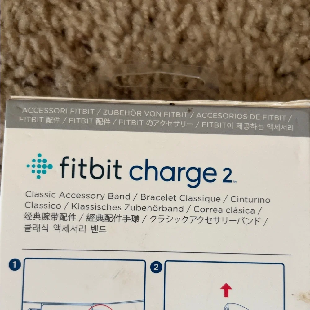 Fitbit Charge 2 Classic Band - Navy Size Large